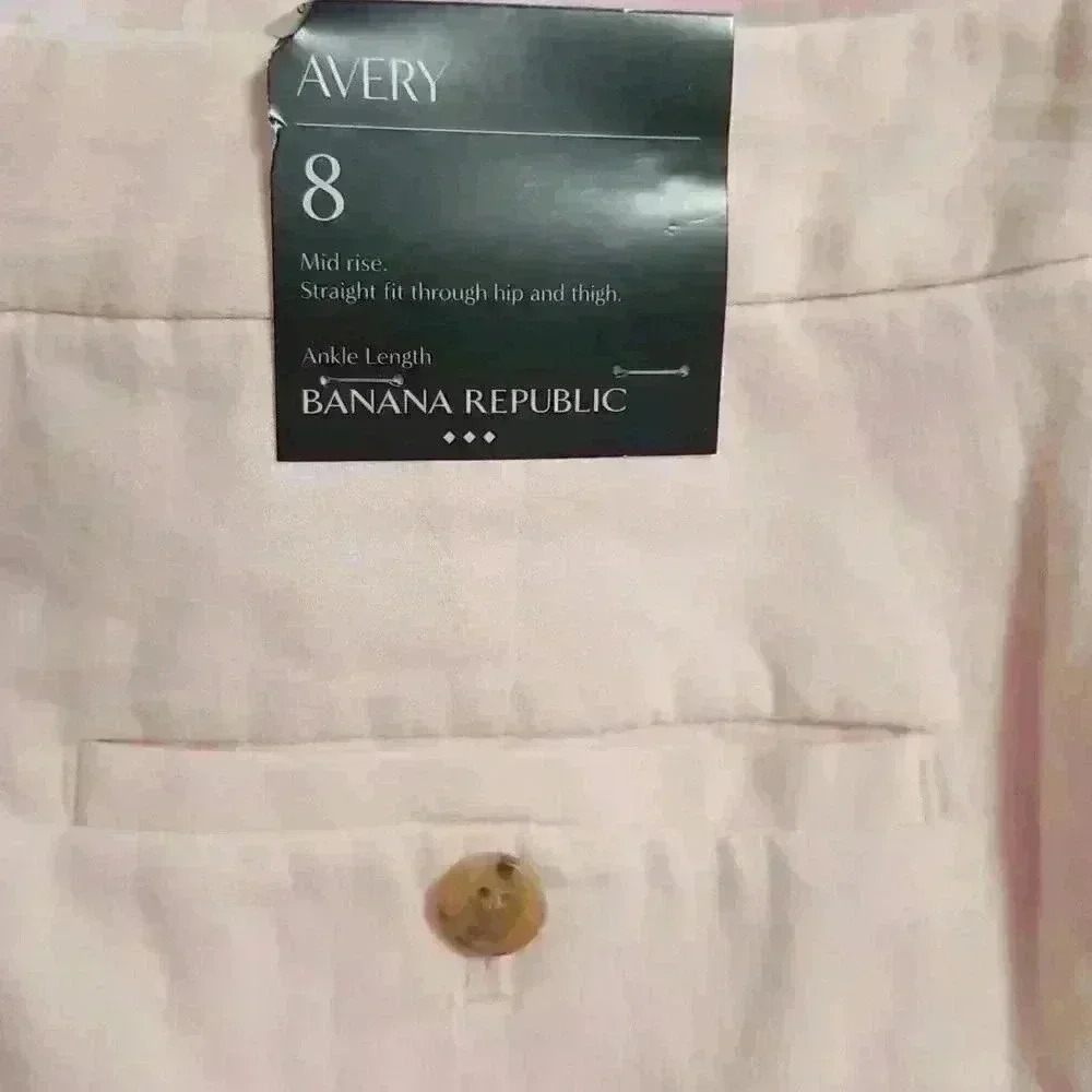 Banana Republic Avery Linen Blend Tailored  Pants - Picture 11 of 11